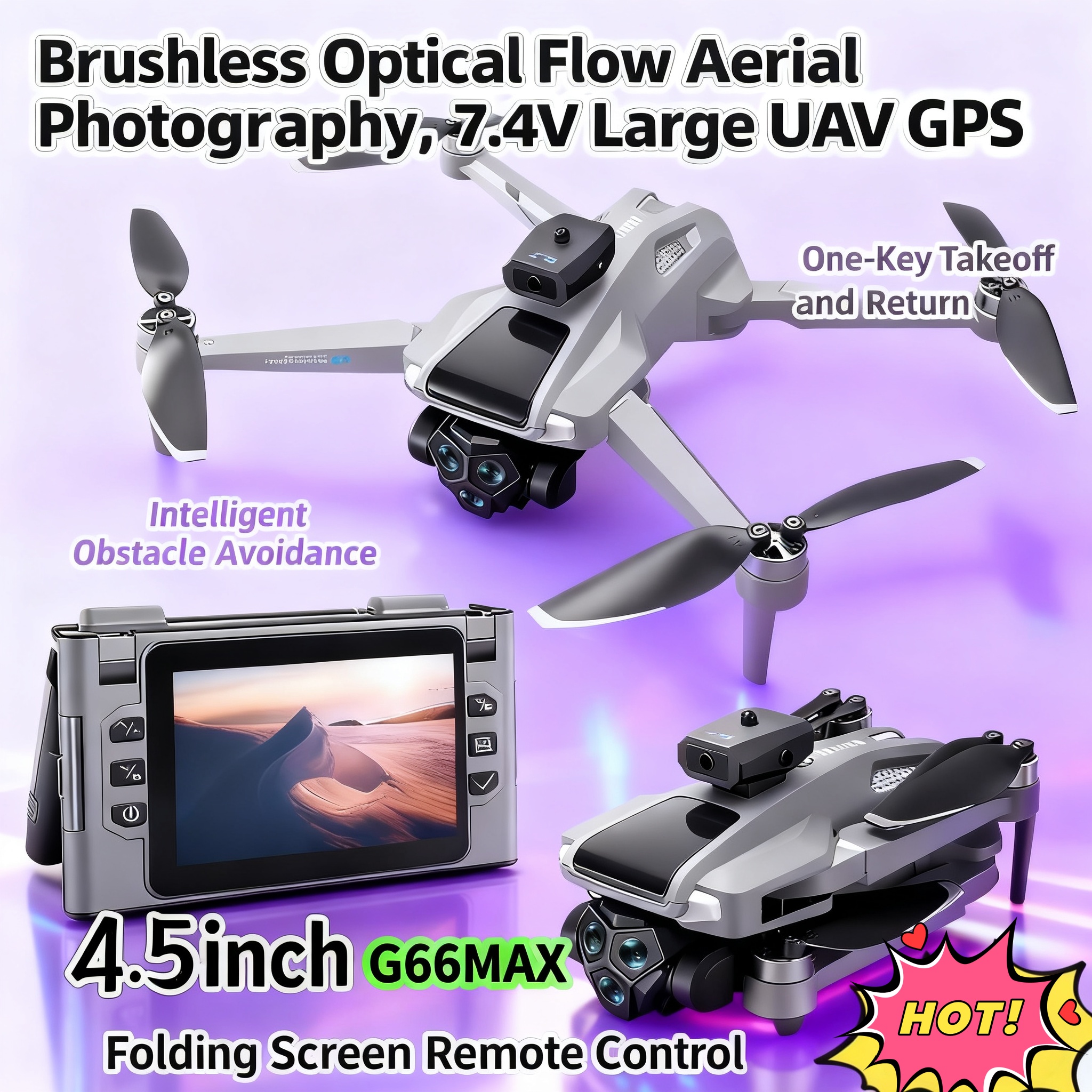 G66 New GPS Folding Drone 4,5