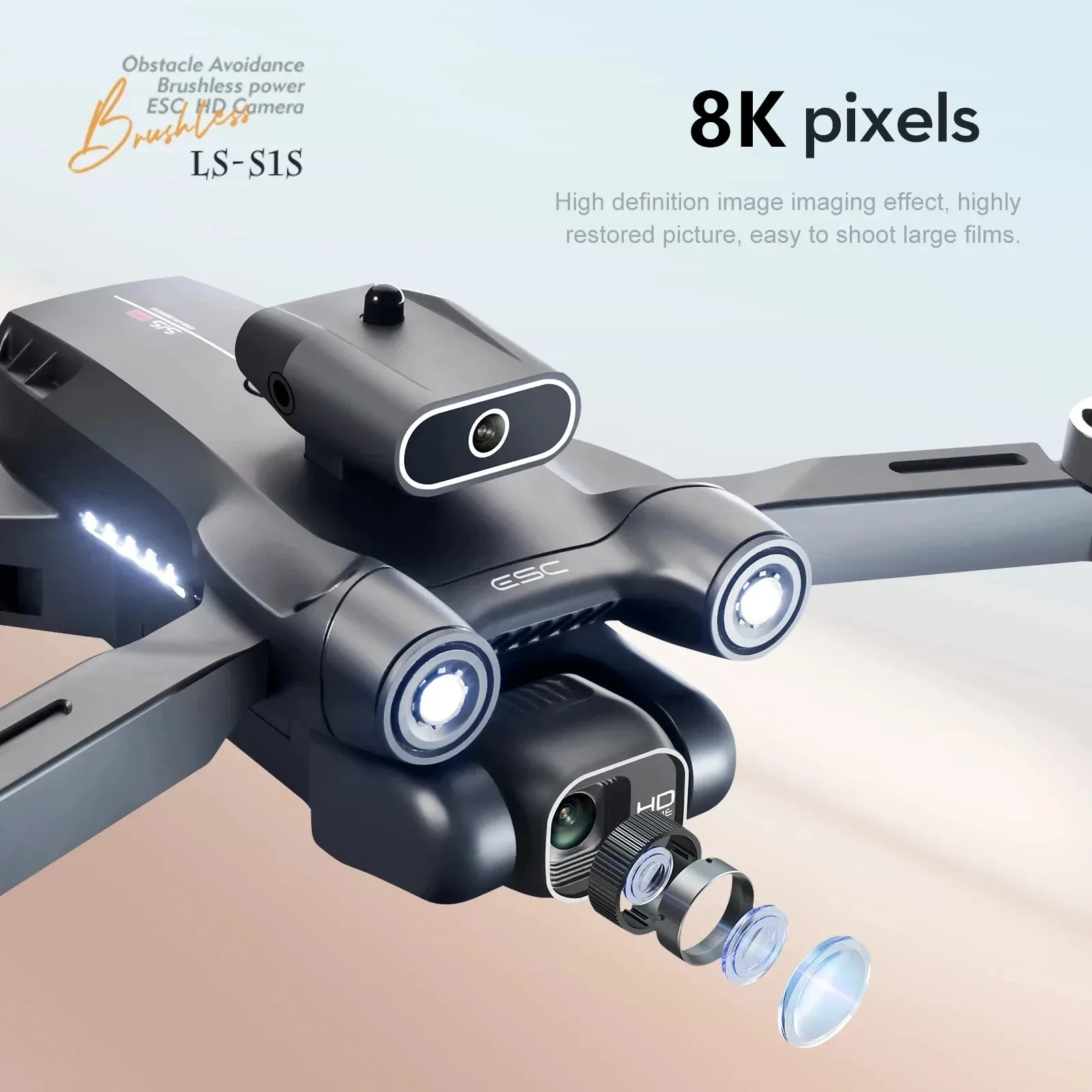 New S1S 5G GPS Drone Camera 8K - Drone Gimbal Brushless reseña y precio