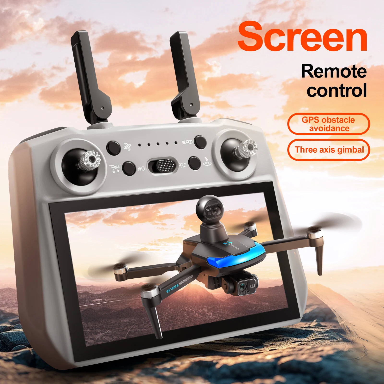 S185 Professional Drone 2.7K H - Drone Gimbal 3 Axis reseña y precio