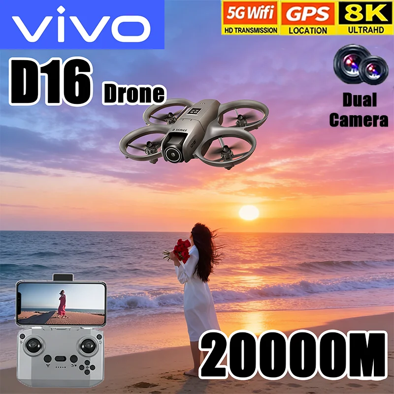 VIVO D16 Mini Drone 8K Camera  - Drone Gimbal Mount reseña y precio