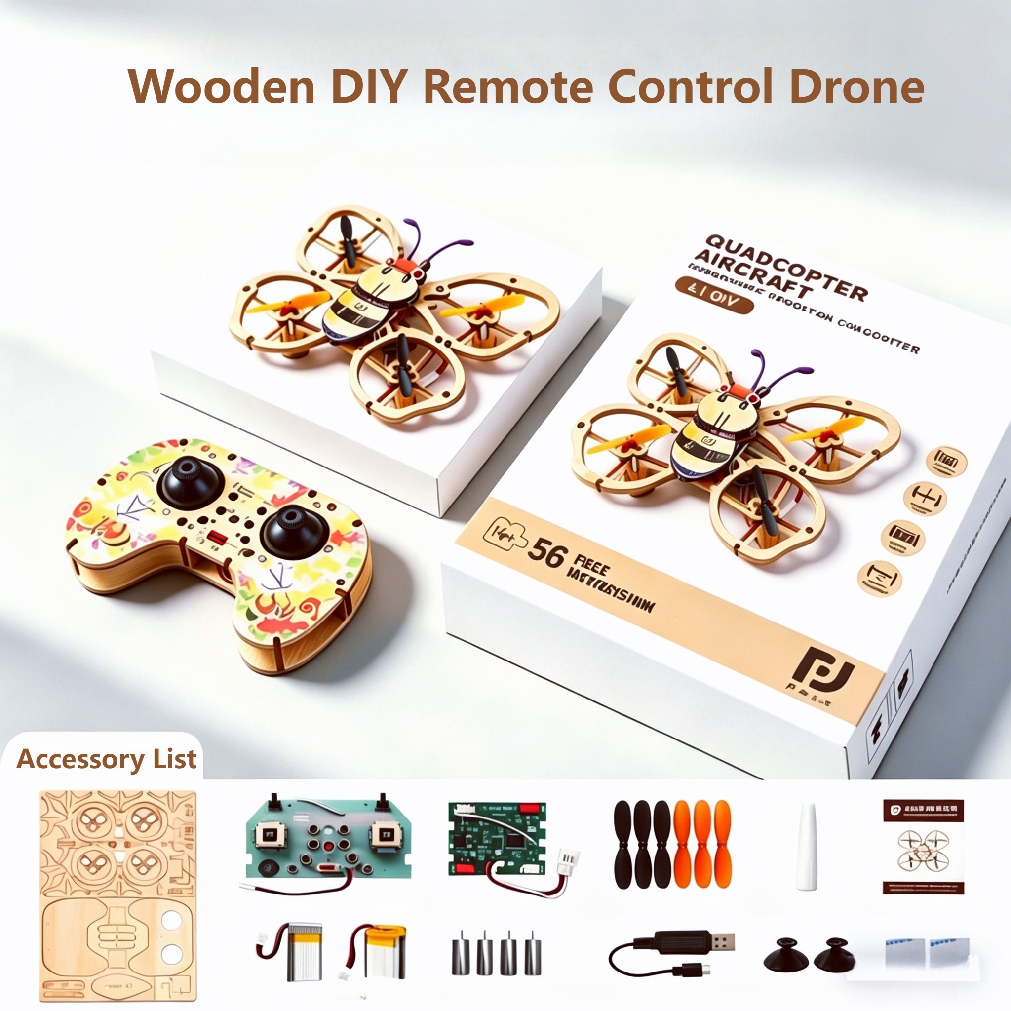2026 New Wooden DIY Assembled  - Drone Gimbal Controller reseña y precio